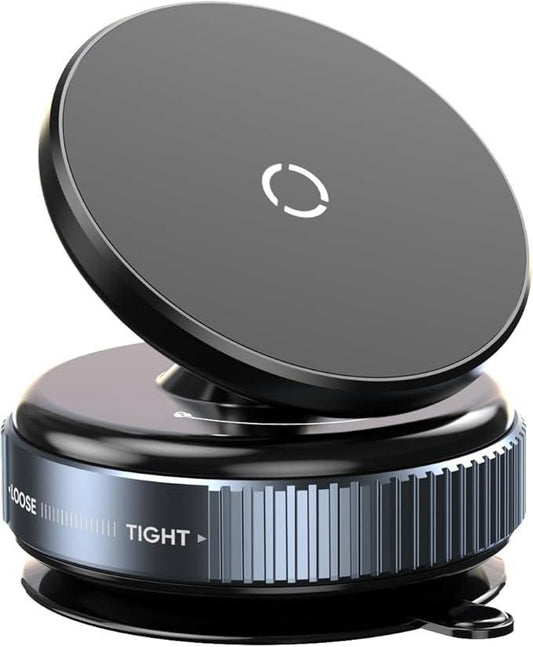 360° Rotating Magnetic Phone Holder | Strong Suction Cup | Universal Mobile Stand