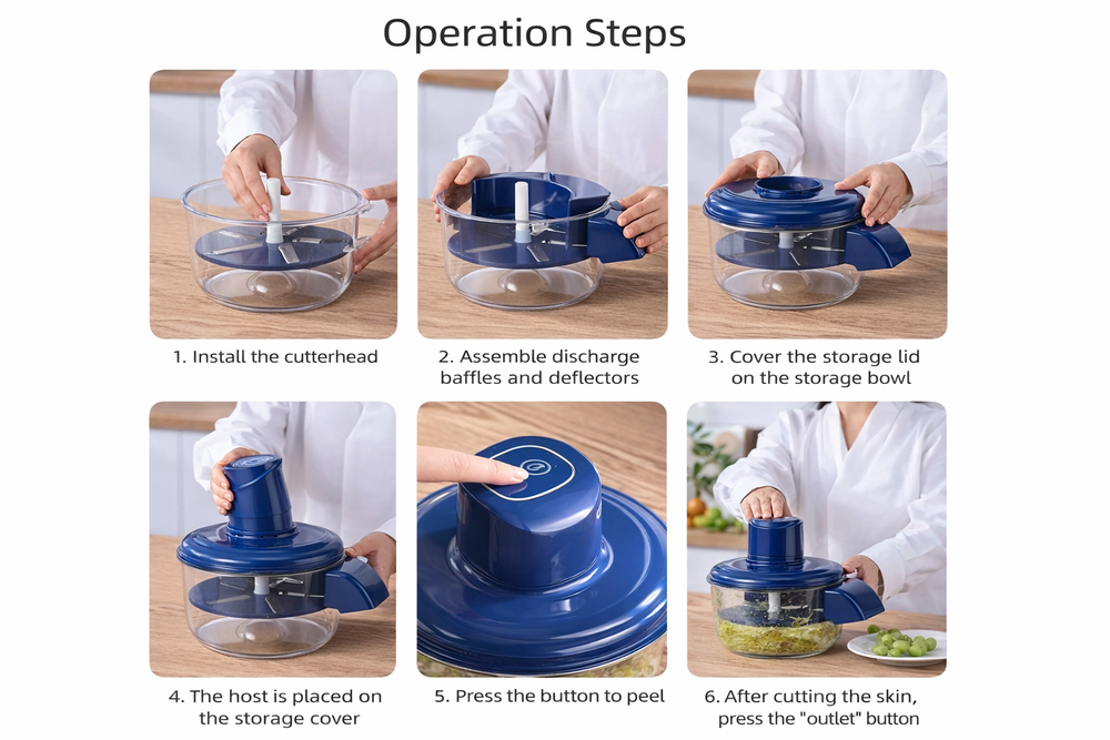 Automatic Electric Fruit & Vegetable Peeler | Smart Kitchen Gadget