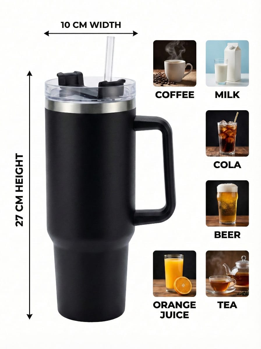 Large Capacity 1200ml Stainless Steel Water Thumlar | Heavy Duty Jumbo Drinking Mug