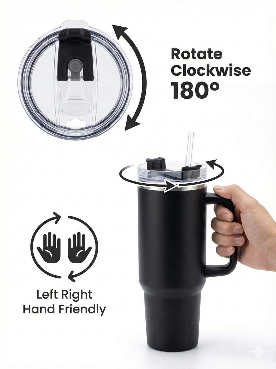 Large Capacity 1200ml Stainless Steel Water Thumlar | Heavy Duty Jumbo Drinking Mug