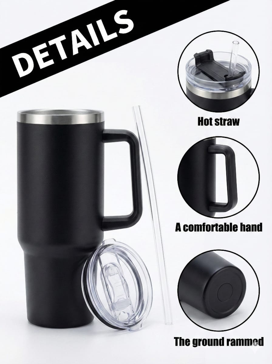 Large Capacity 1200ml Stainless Steel Water Thumlar | Heavy Duty Jumbo Drinking Mug